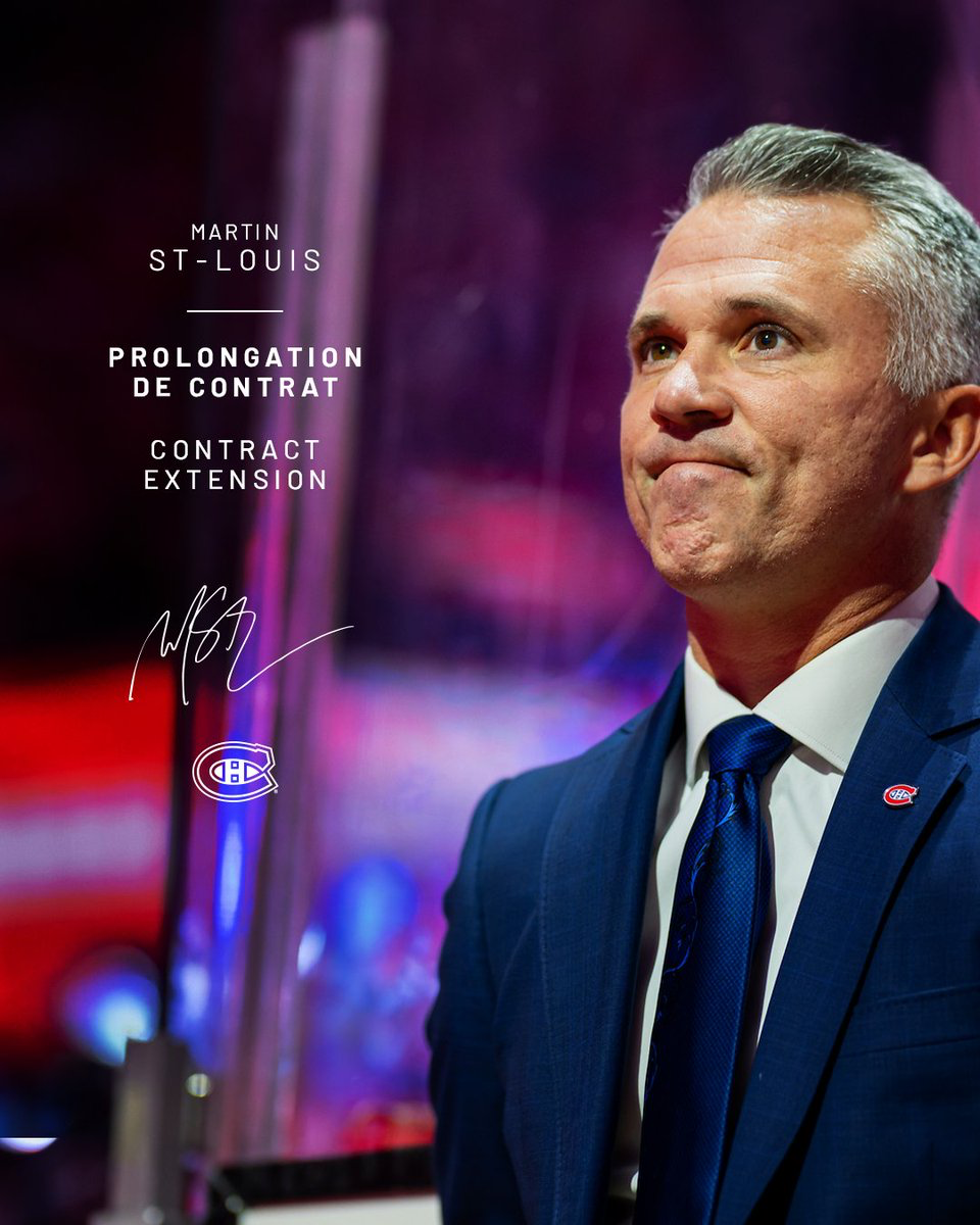 Martin St-Louis Signs Multi-Year Extension With the Canadiens
