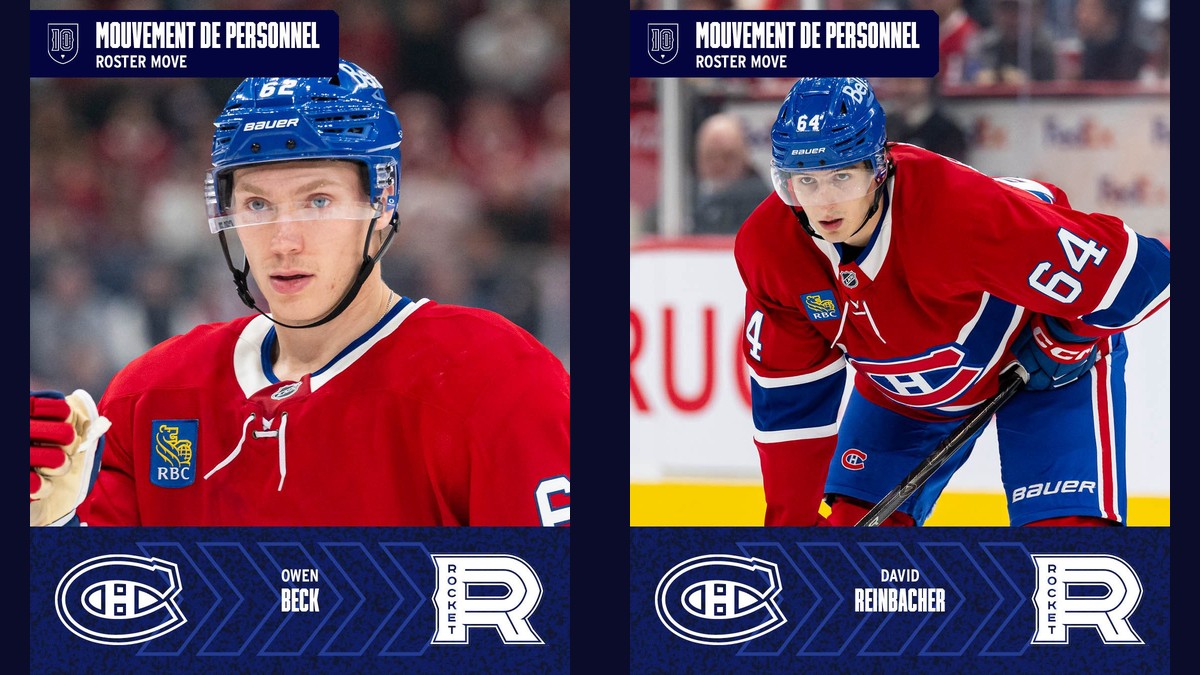 Reinbacher and Beck Loaned to Laval, Both Play Tonight