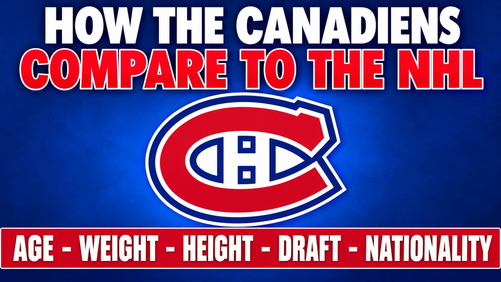 Young and Homegrown: How the Canadiens Compare to the NHL in Age, Size and Draft Pedigree