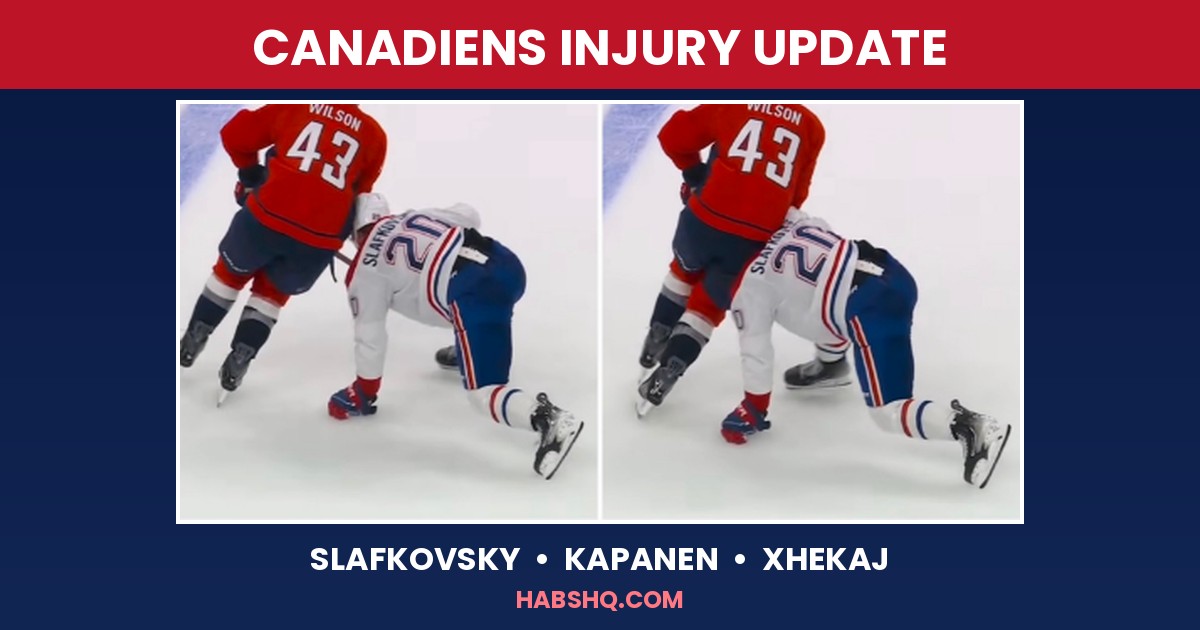 Canadiens Injury Update: Slafkovsky, Kapanen and Xhekaj