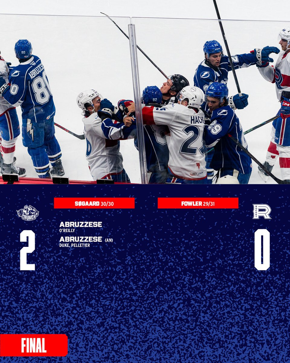 Crunch Shut Out the Rocket 2-0 on Opening Night